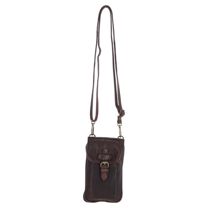Ashwood Leather D-99 Brandy Phone Bag