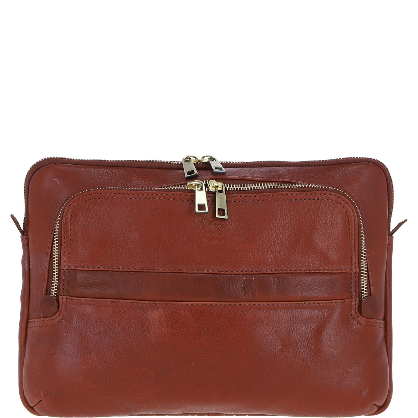 Ashwood Leather PL-42 Tan Leather Laptop Sleeve