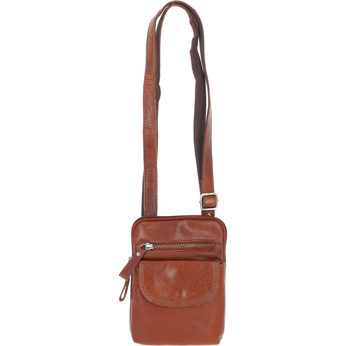 Ashwood Leather G-11 Honey Tan Crossbody Bag