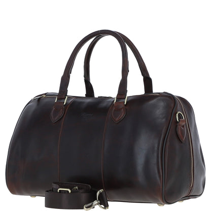 Ashwood Leather PL-47 Brown Leather Weekender Bag