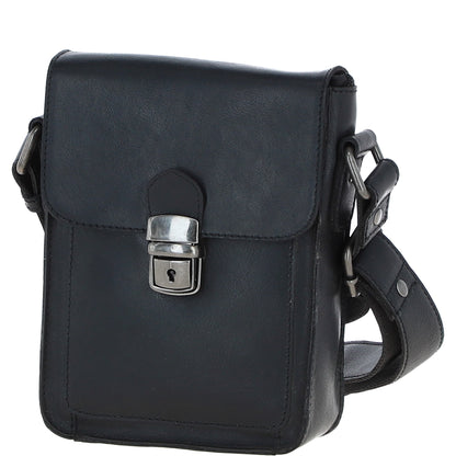 Ashwood Leather S-60 Black Crossbody Bag