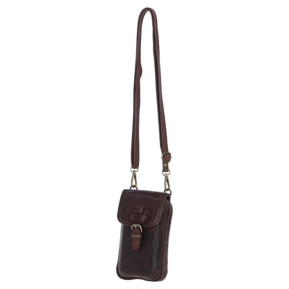 Ashwood Leather D-99 Brandy Phone Bag