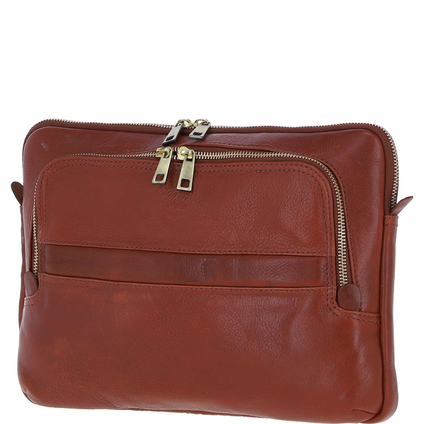 Ashwood Leather PL-42 Tan Leather Laptop Sleeve
