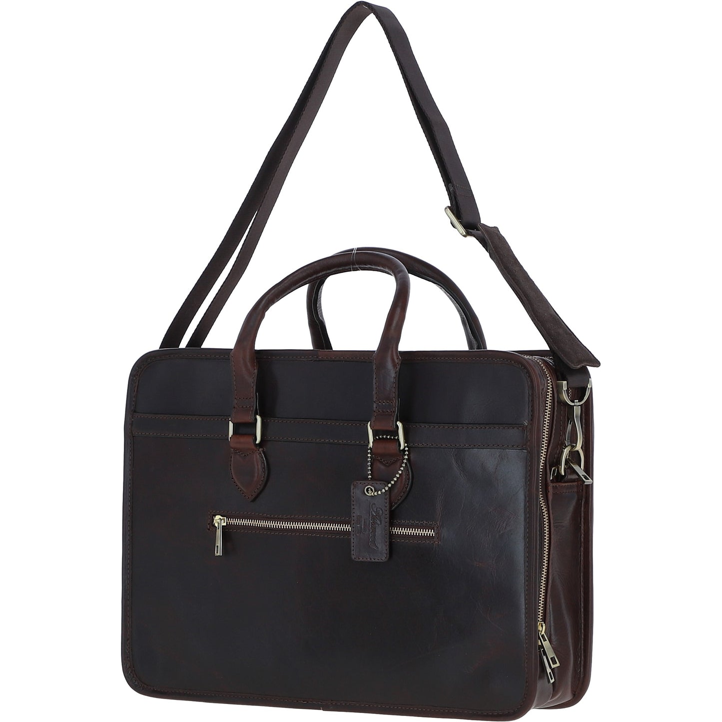 Ashwood Leather PL-48 Brown Leather Business Case