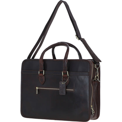 Ashwood Leather PL-48 Brown Leather Business Case