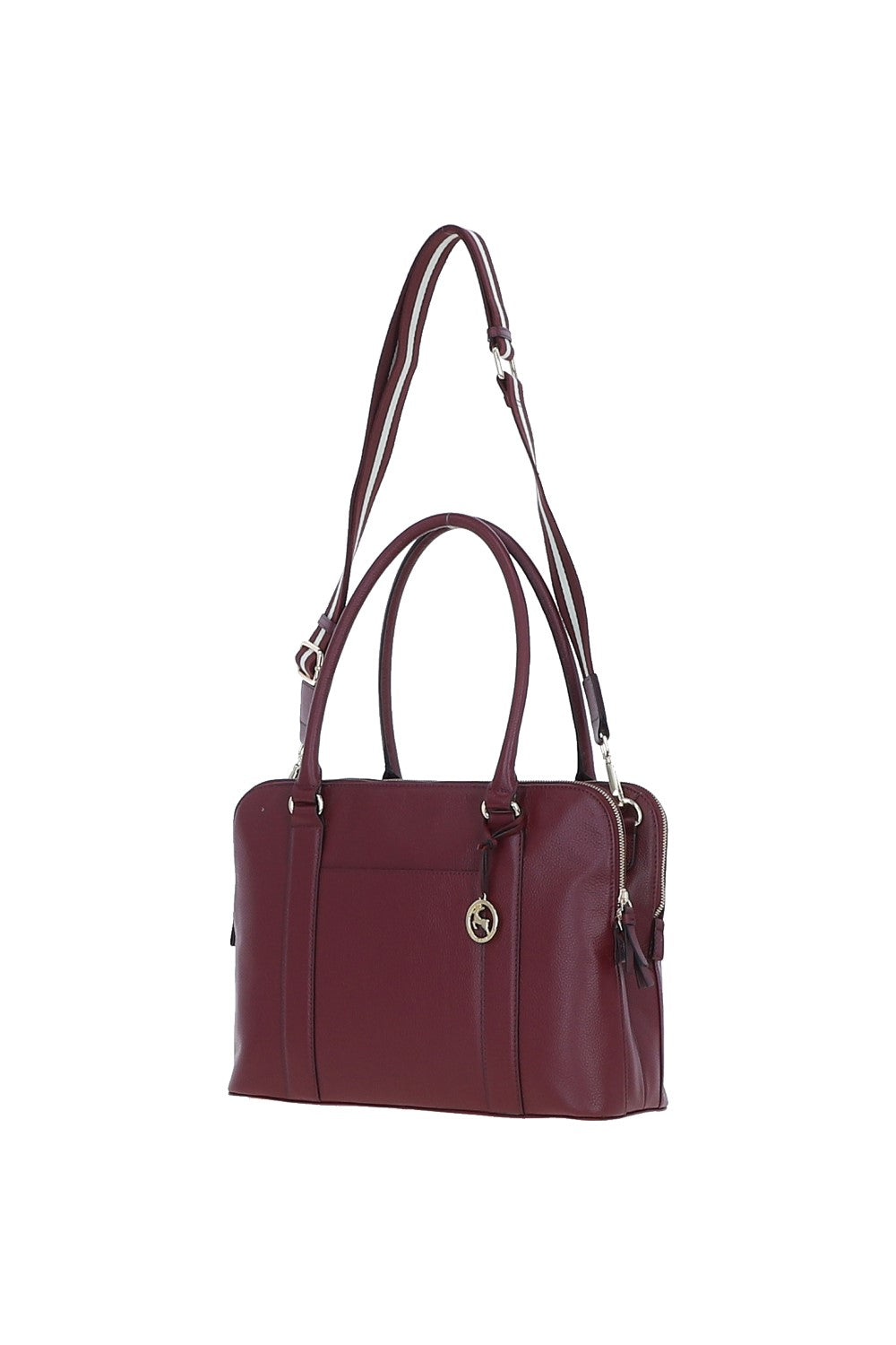 Ashwood Leather X-39 Rose Wine Handbag