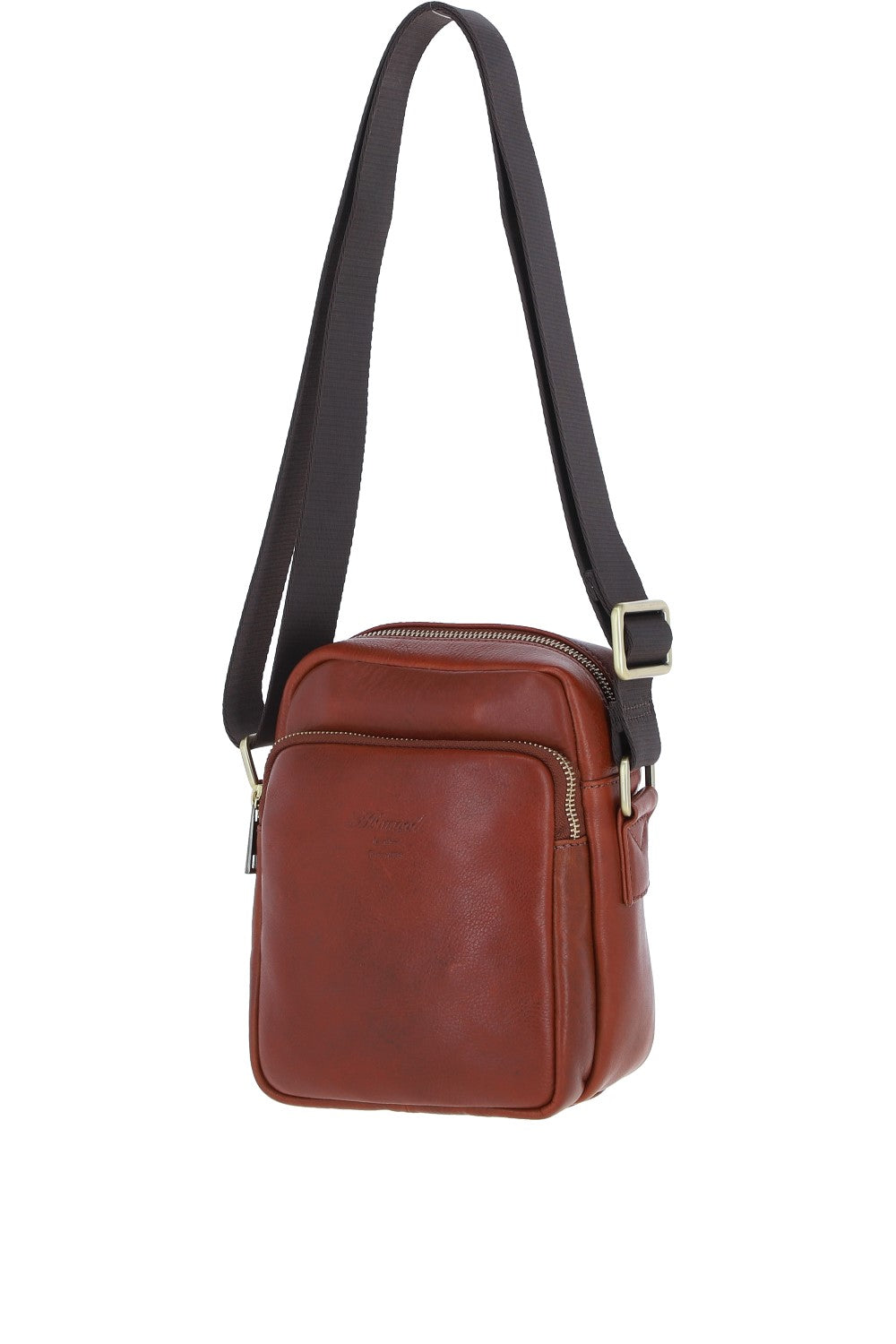 Ashwood Leather PL-43 Tan Leather Cross Body Bag