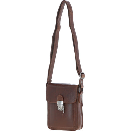 Ashwood Leather S-60 Chestnut Brown Crossbody Bag