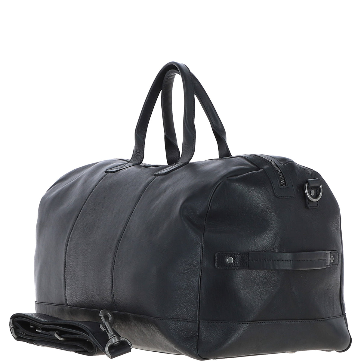 Ashwood Leather S-65 Black Leather Holdall