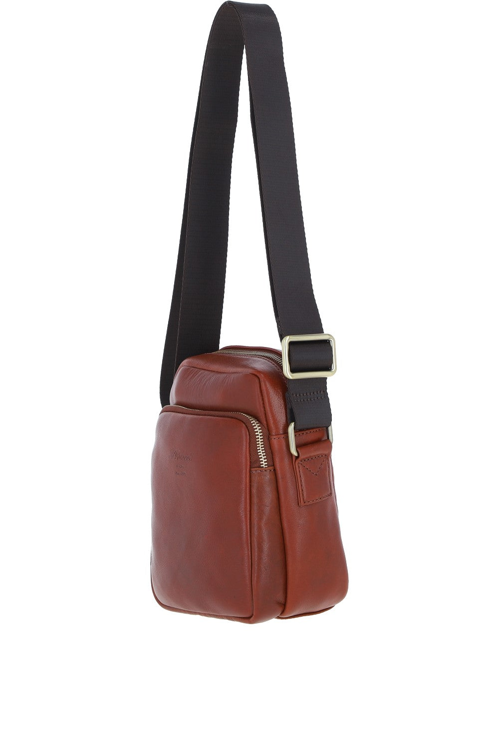 Ashwood Leather PL-43 Tan Leather Cross Body Bag