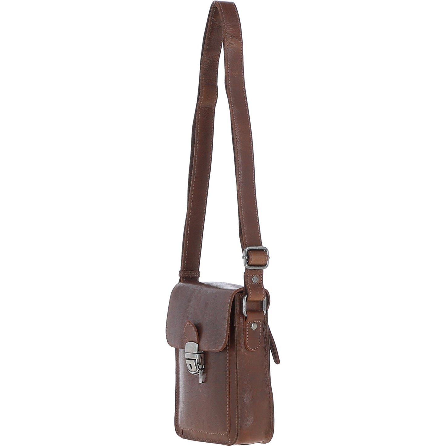 Ashwood Leather S-60 Chestnut Brown Crossbody Bag