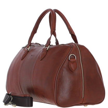Ashwood Leather PL-47 Tan Leather Weekender Bag