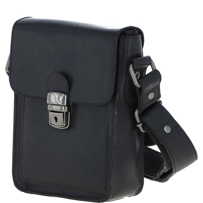 Ashwood Leather S-60 Black Crossbody Bag