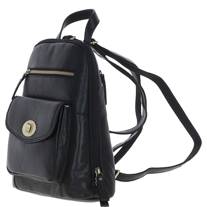 Ashwood Leather M-85 Black Backpack