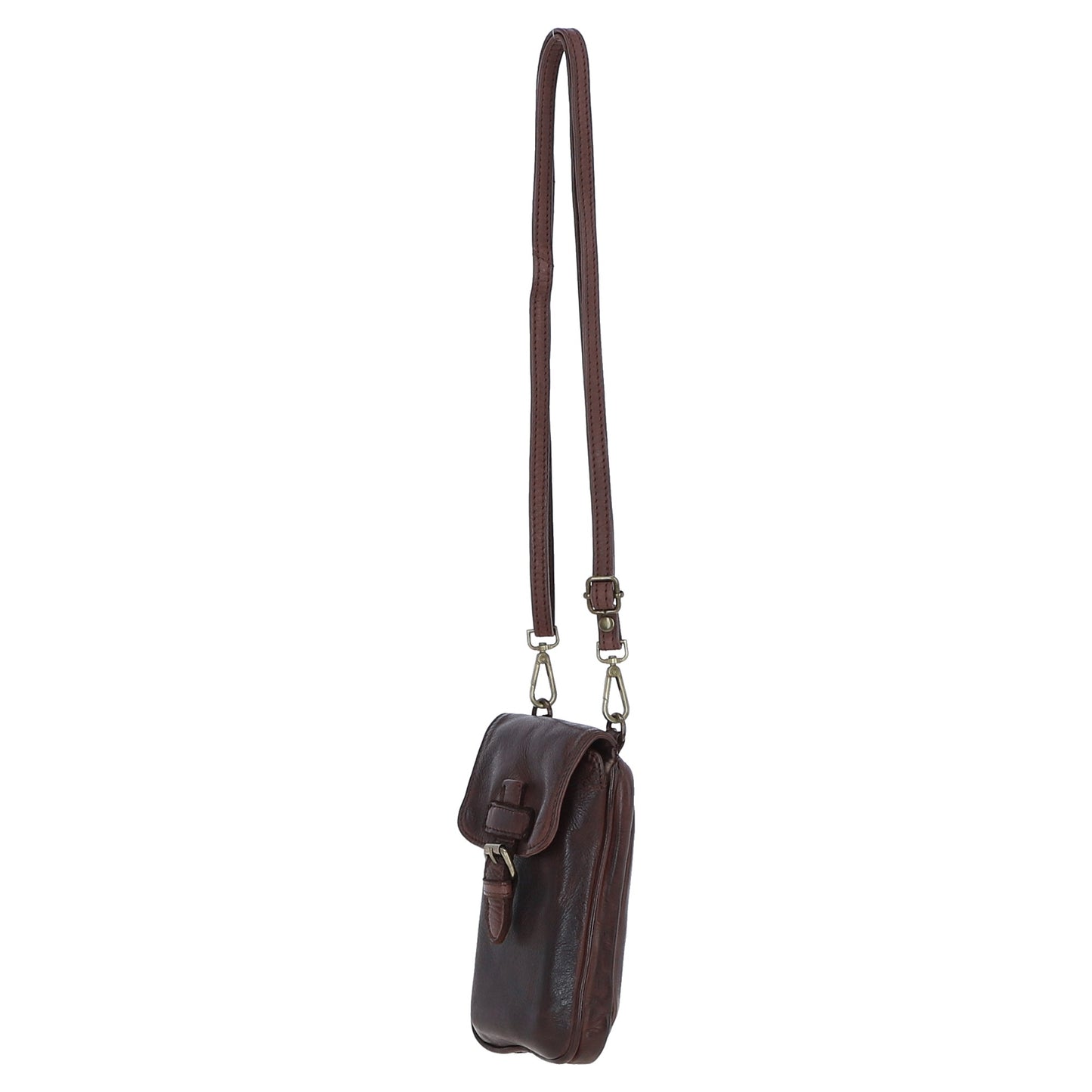 Ashwood Leather D-99 Brandy Phone Bag
