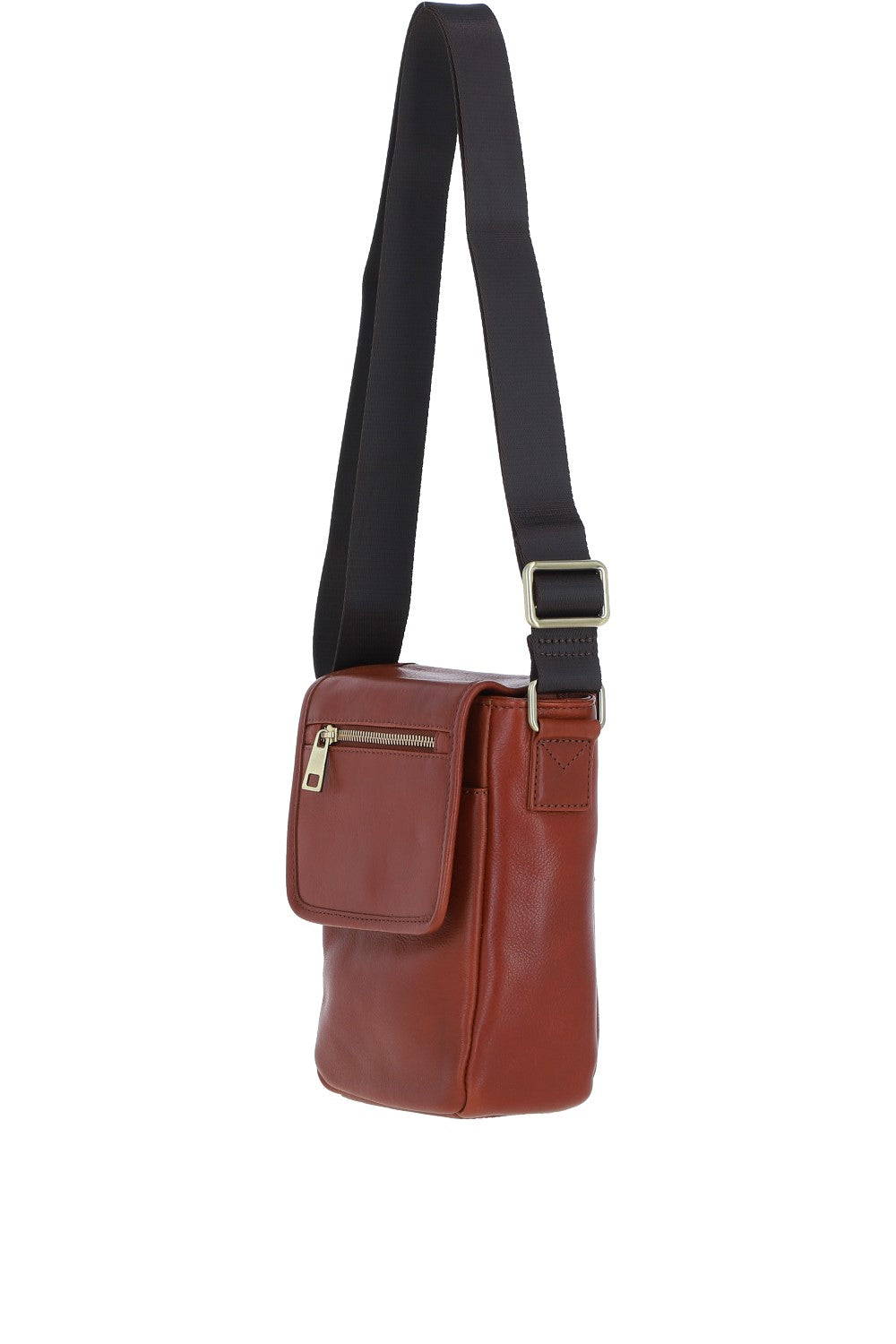 Ashwood Leather PL-44 Tan Leather Cross Body Bag