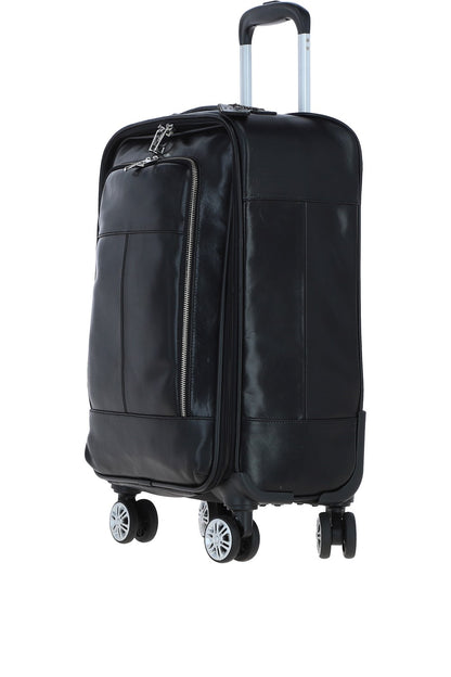 Ashwood Leather PL-52 Temponada Black Cabin Trolley Bag