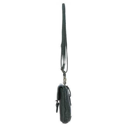 Ashwood Leather D-99 Green Leather Phone Bag