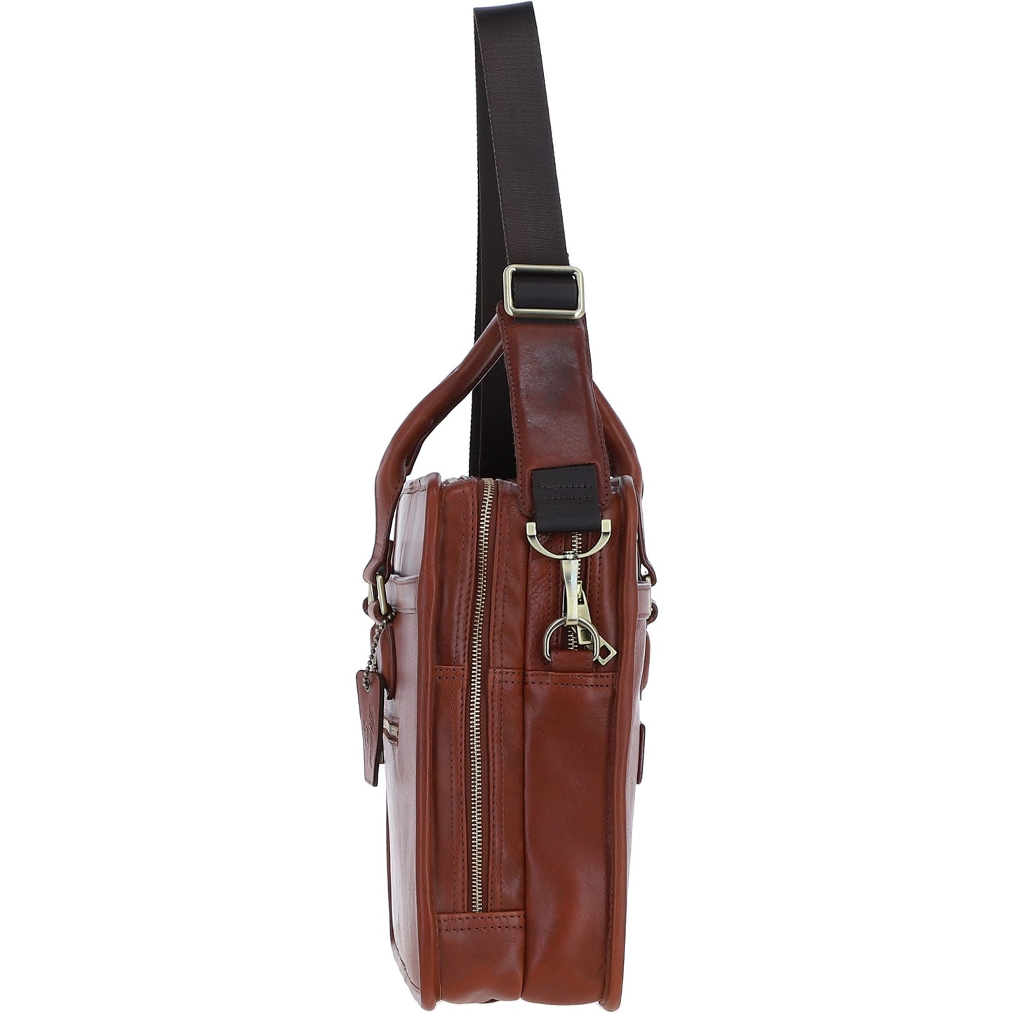 Ashwood Leather PL-48 Tan Leather Business Case