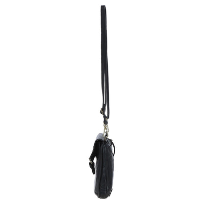Ashwood Leather D-99 Black Phone Bag