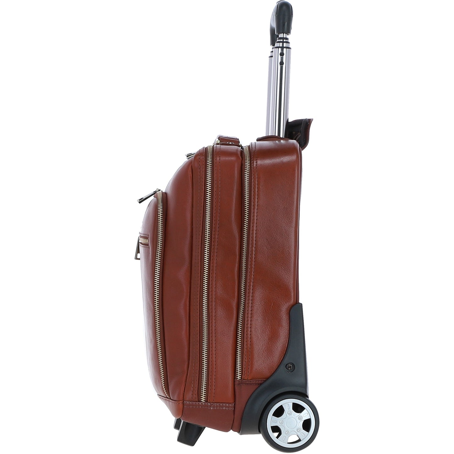 Ashwood Leather PL-51 Tan Leather Business Trolley