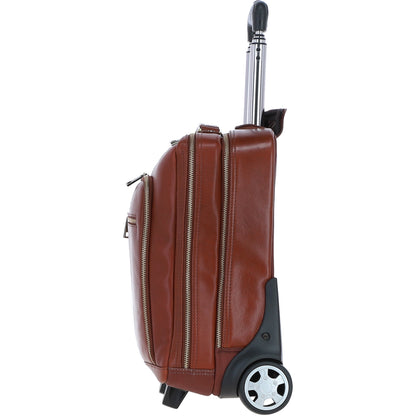 Ashwood Leather PL-51 Tan Leather Business Trolley