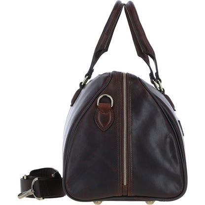 Ashwood Leather PL-47 Brown Leather Weekender Bag
