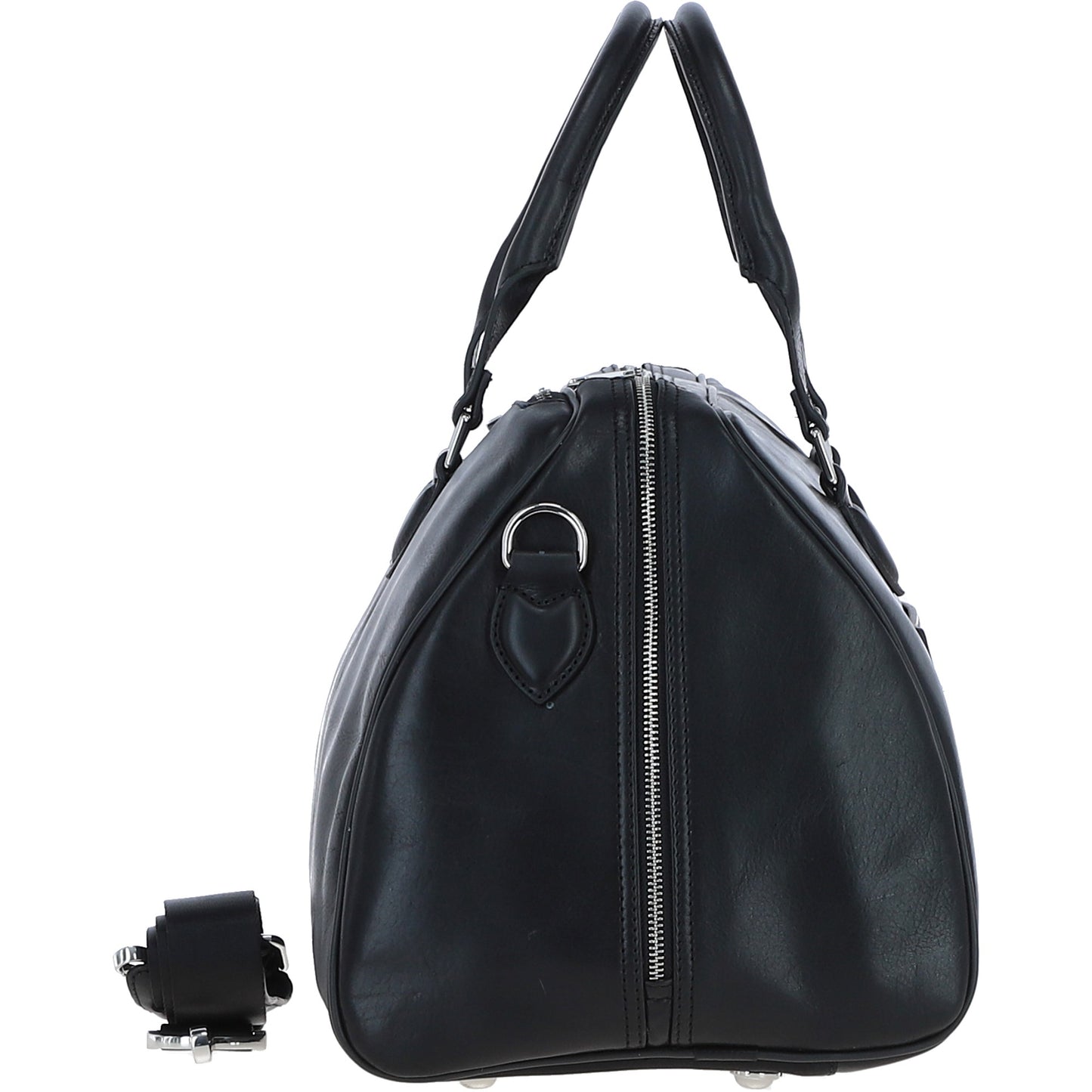 Ashwood Leather PL-47 Black Leather Weekender Bag