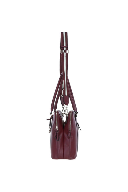 Ashwood Leather X-39 Rose Wine Handbag