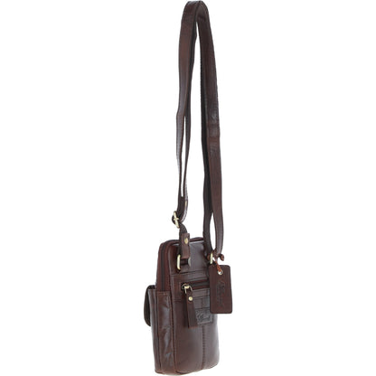 Ashwood Leather G-11 Brandy Crossbody Bag