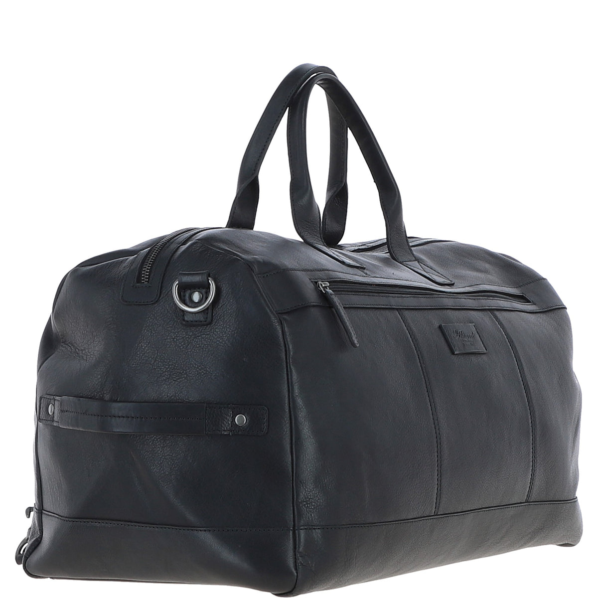 Ashwood Leather S-65 Black Leather Holdall