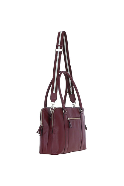 Ashwood Leather X-39 Rose Wine Handbag