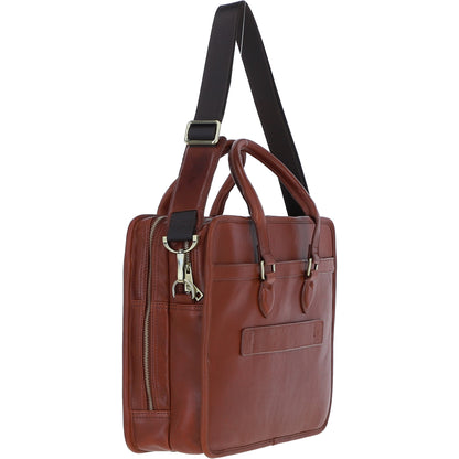 Ashwood Leather PL-48 Tan Leather Business Case