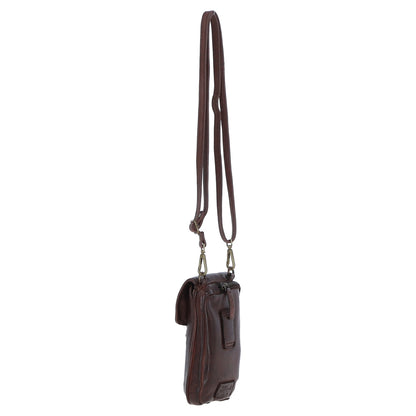 Ashwood Leather D-99 Brandy Phone Bag