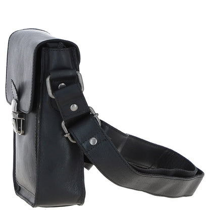 Ashwood Leather S-60 Black Crossbody Bag