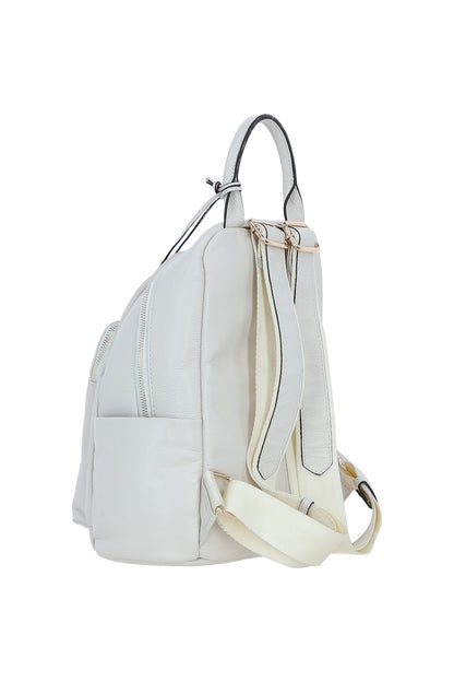 Ashwood Leather X-37 White Backpack