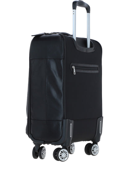 Ashwood Leather PL-52 Temponada Black Cabin Trolley Bag