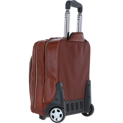 Ashwood Leather PL-51 Tan Leather Business Trolley