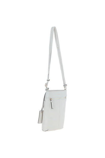 Ashwood Leather CB-5 White Crossbody Bag