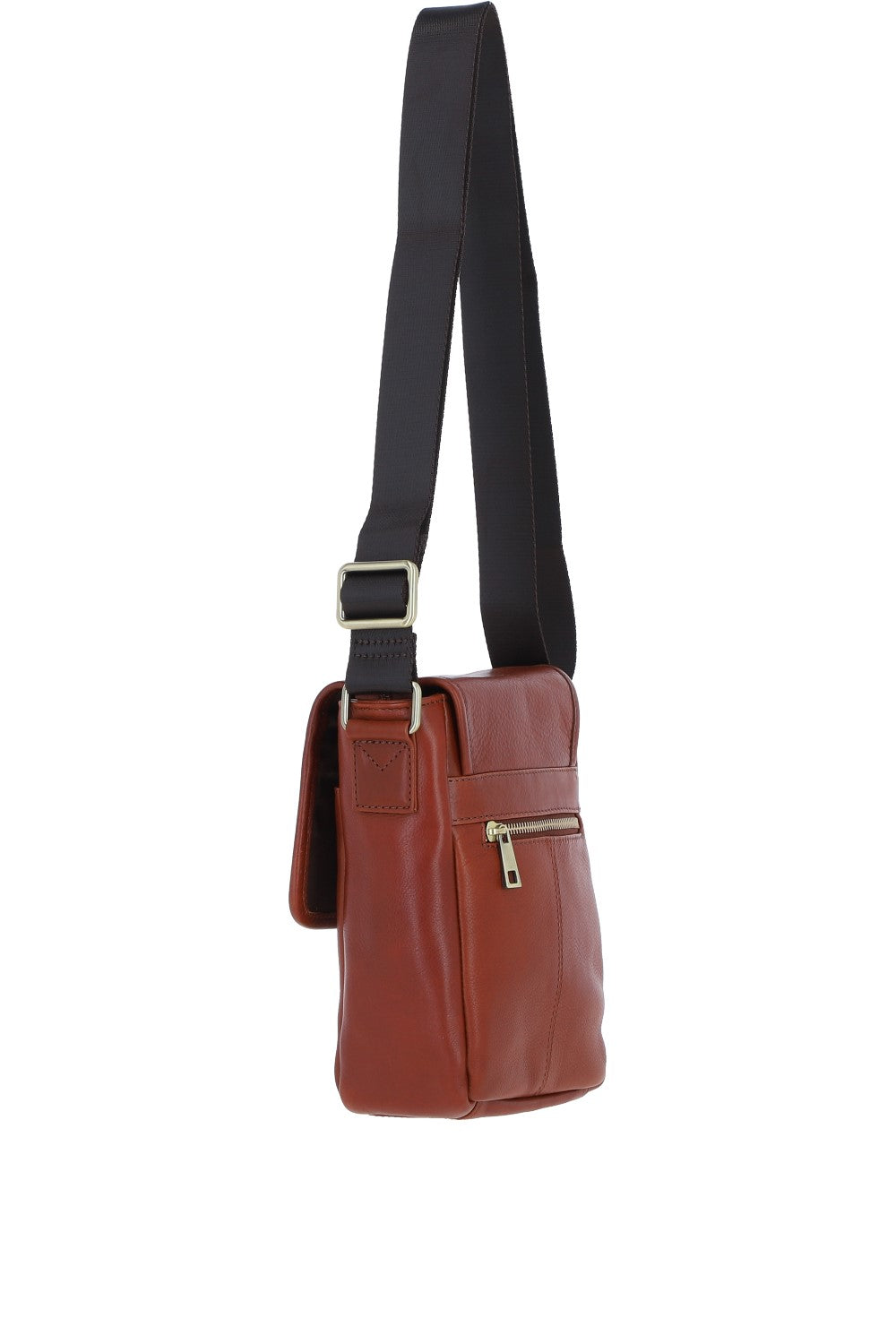 Ashwood Leather PL-44 Tan Leather Cross Body Bag