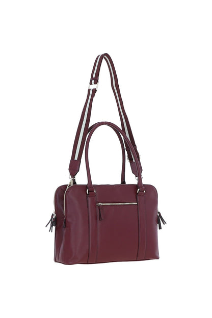 Ashwood Leather X-39 Rose Wine Handbag