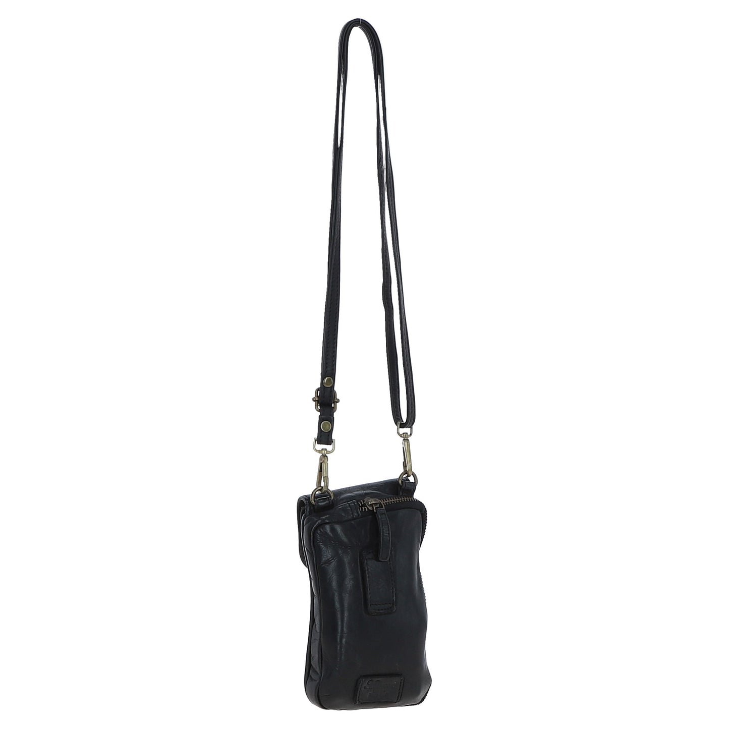 Ashwood Leather D-99 Black Phone Bag