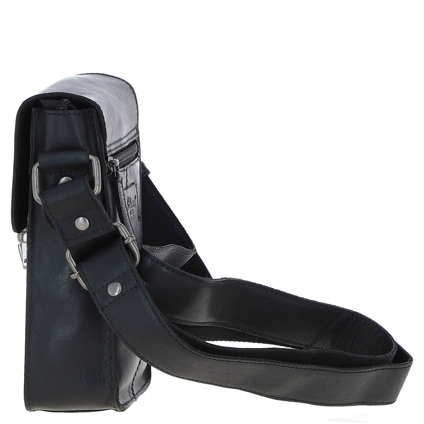 Ashwood Leather S-60 Black Crossbody Bag