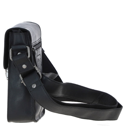 Ashwood Leather S-60 Black Crossbody Bag