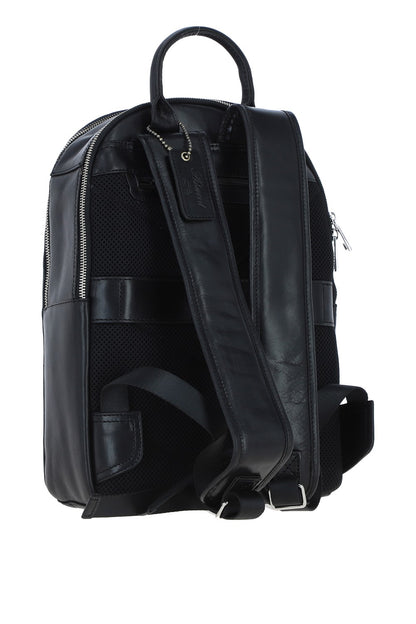 Ashwood Leather PL-46 Black Leather Rucksack