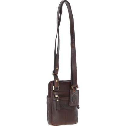 Ashwood Leather G-11 Brandy Crossbody Bag