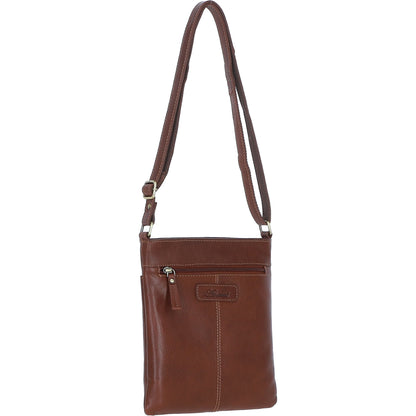 Ashwood Leather M-87 Tan Crossbody Bag