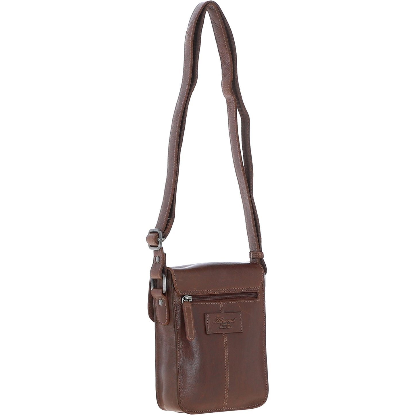 Ashwood Leather S-60 Chestnut Brown Crossbody Bag