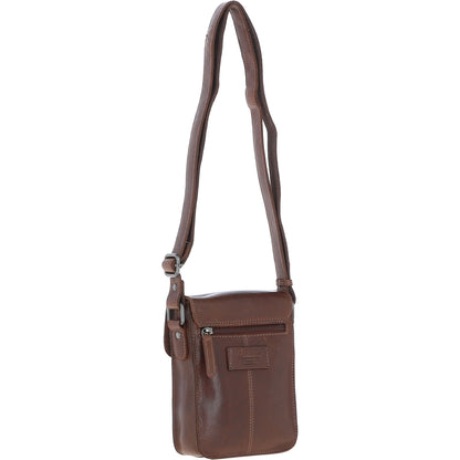 Ashwood Leather S-60 Chestnut Brown Crossbody Bag