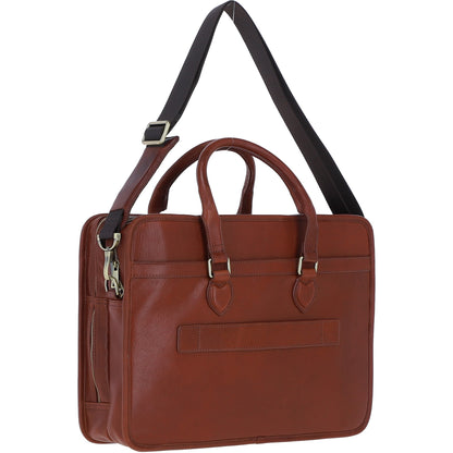 Ashwood Leather PL-48 Tan Leather Business Case